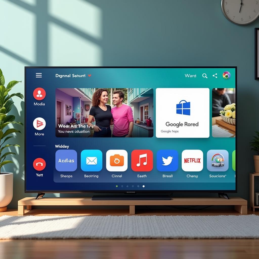 Android TV Home Launcher Interface