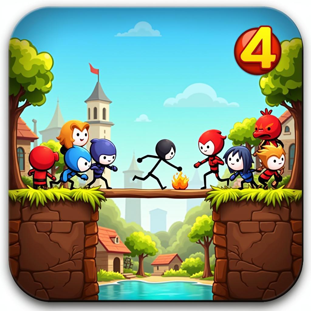 Anger of Stick 4 Mod APK Level Screenshot