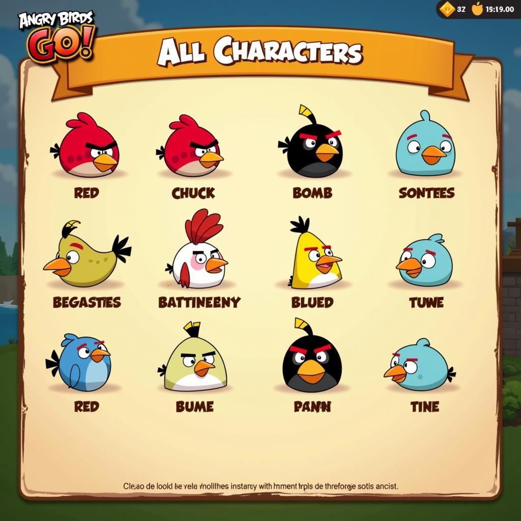 Angry Birds Go Mod APK Full Character Roster