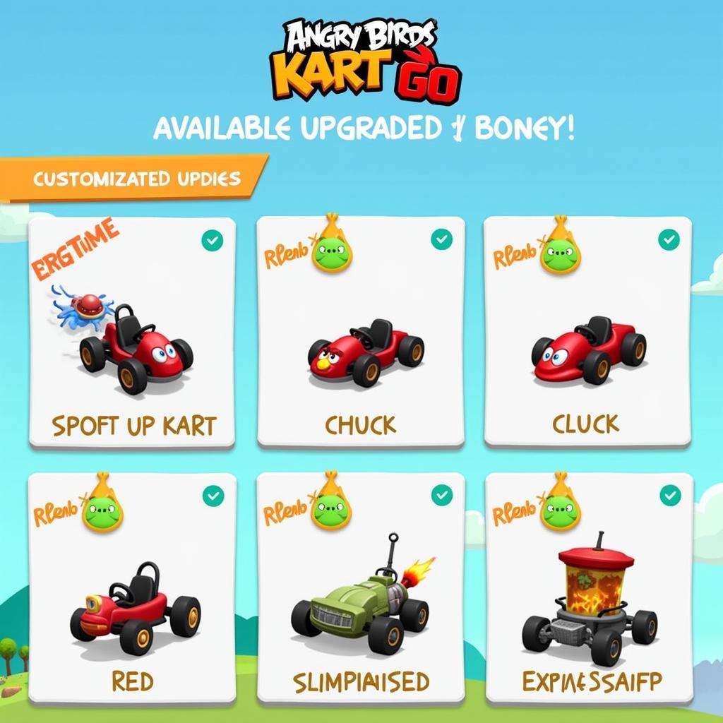 Angry Birds Go Mod APK Upgraded Karts Showcase