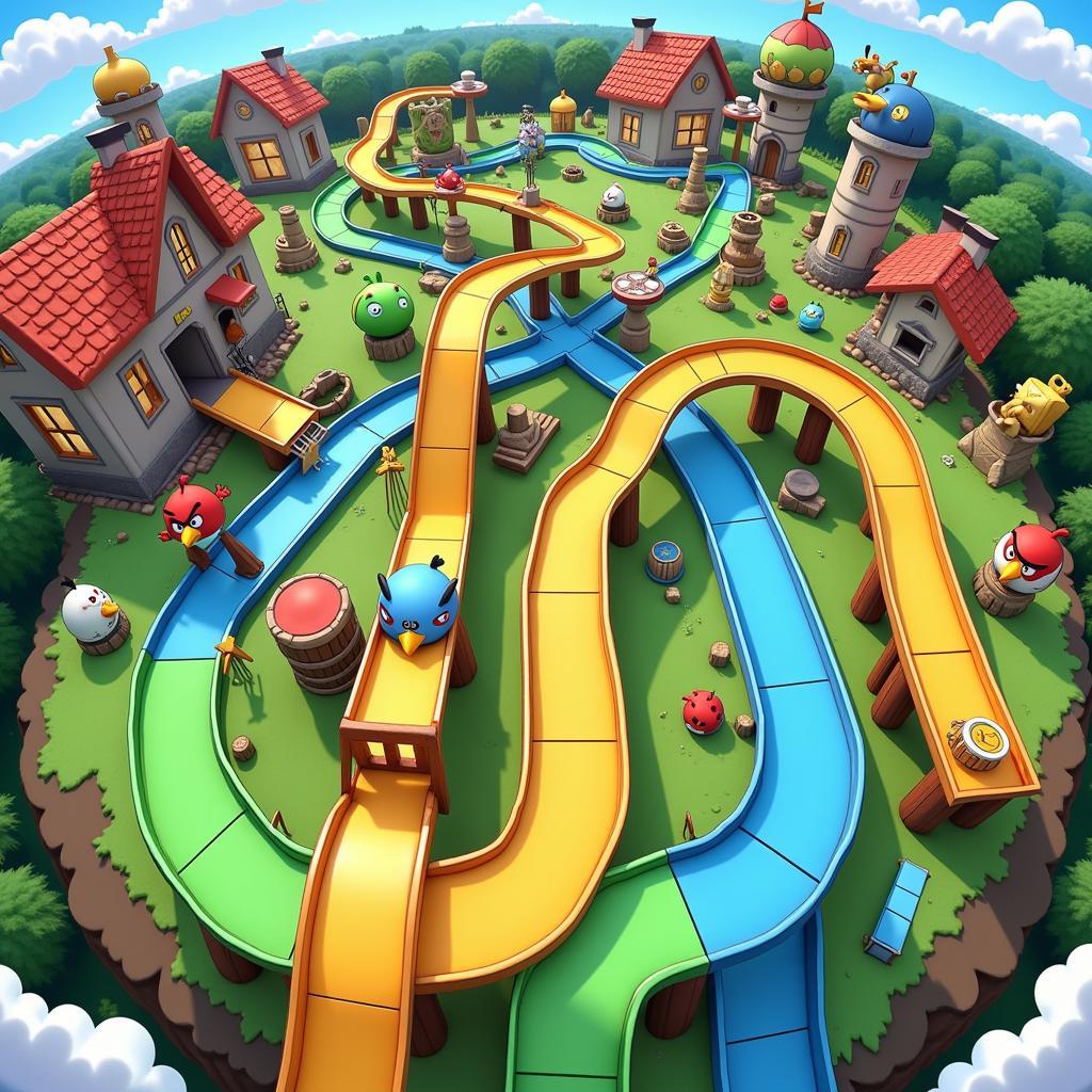 Angry Birds Go Racing Track Overview