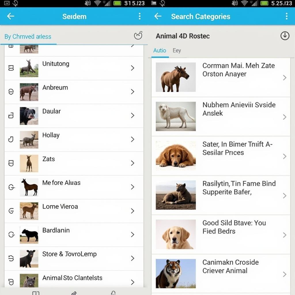 Animal 4D Pro APK Interface