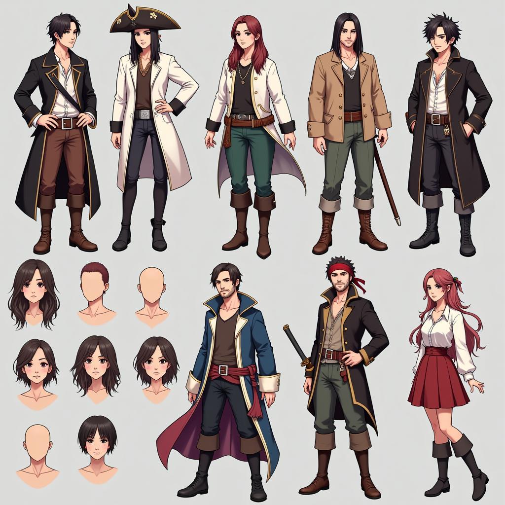 Anime Pirates APK Character Customization Options