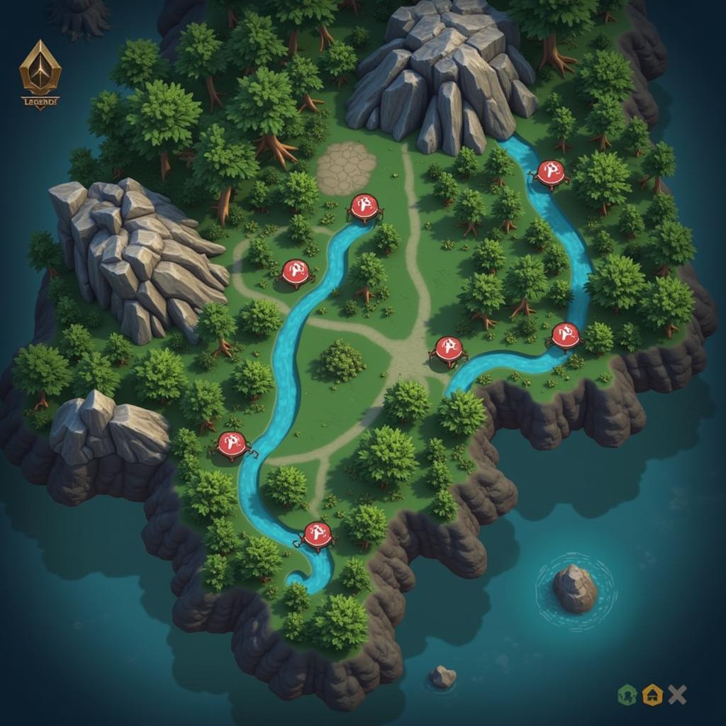 AOS Legends APK Map Overview