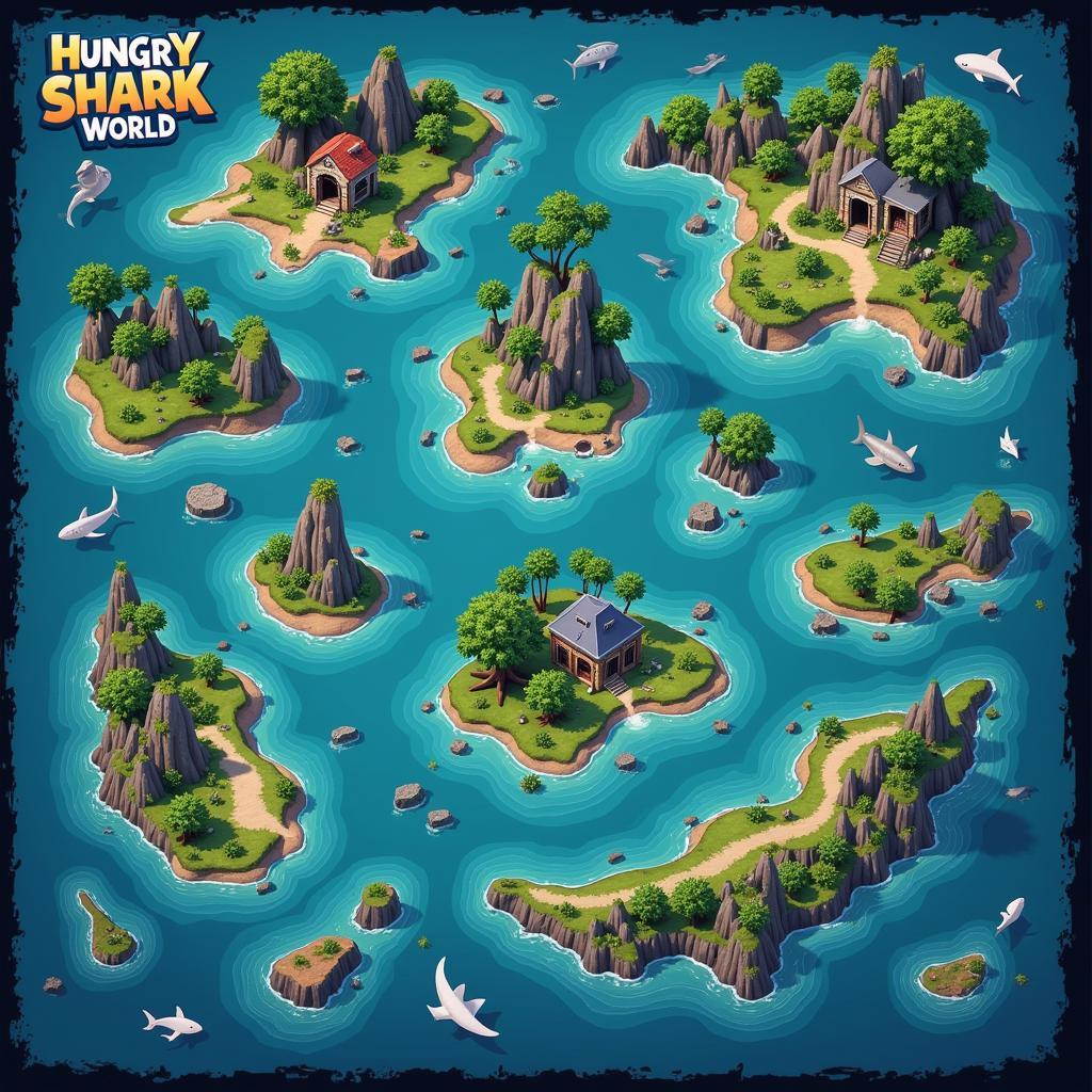 APK Hack Hungry Shark World: Explore Massive Maps