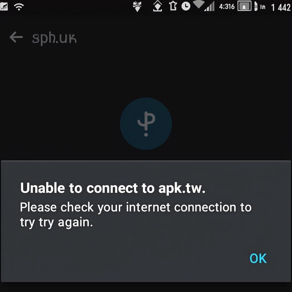 Apk.tw Connection Error Screenshot