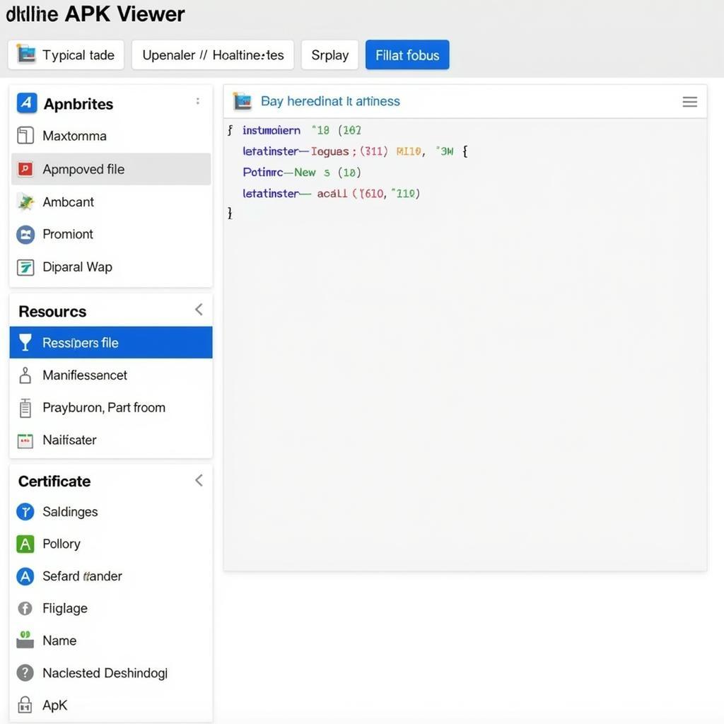 APK Viewer Online Interface