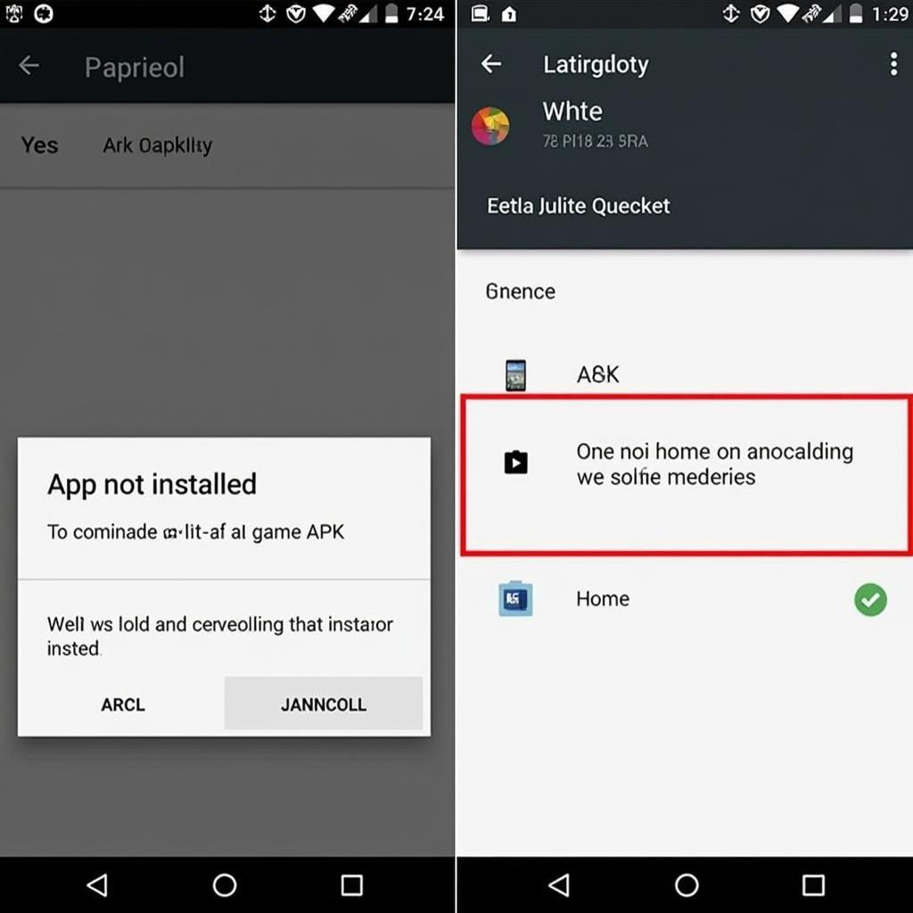 App Not Installed Error Message in Android