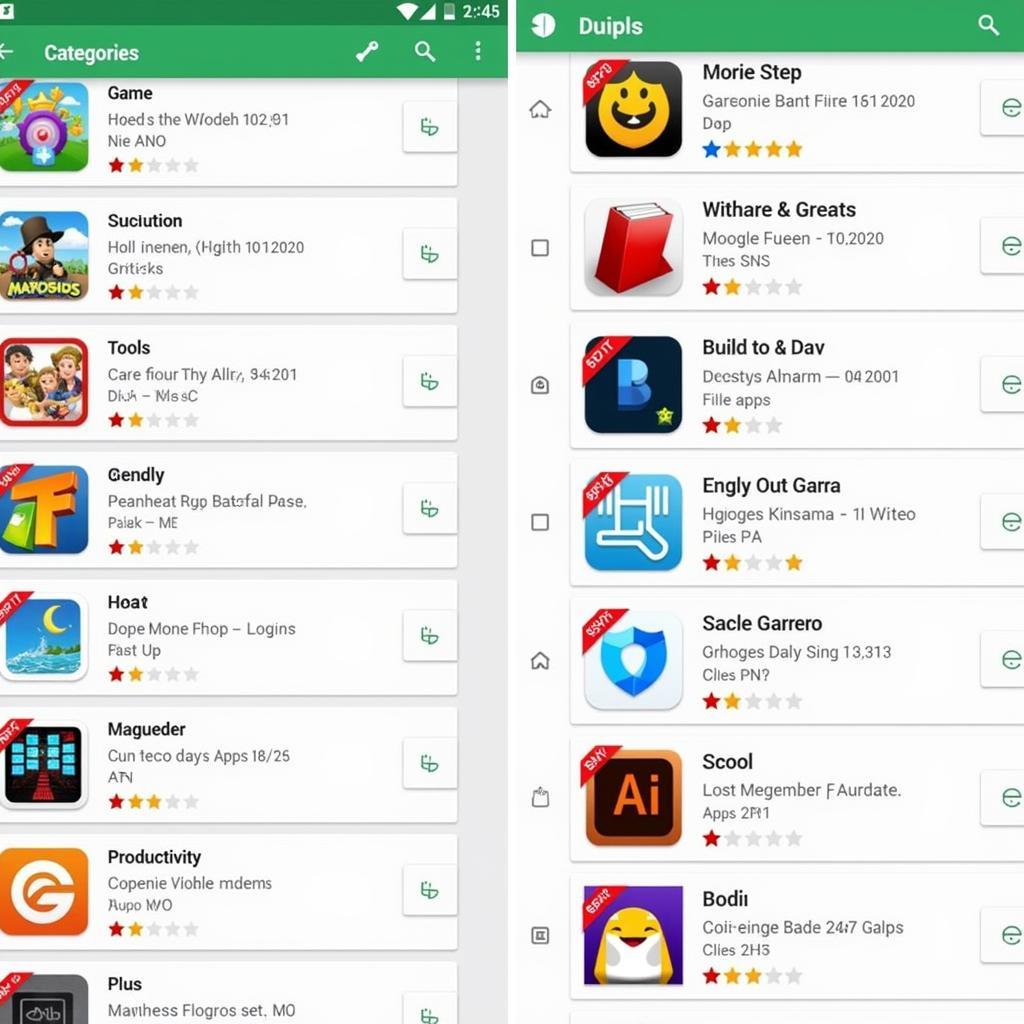 Aptoide Lite APK App Categories