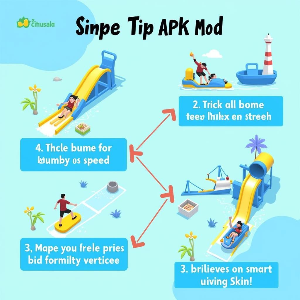 Aquapark.io APK Mod Tips and Tricks Illustration