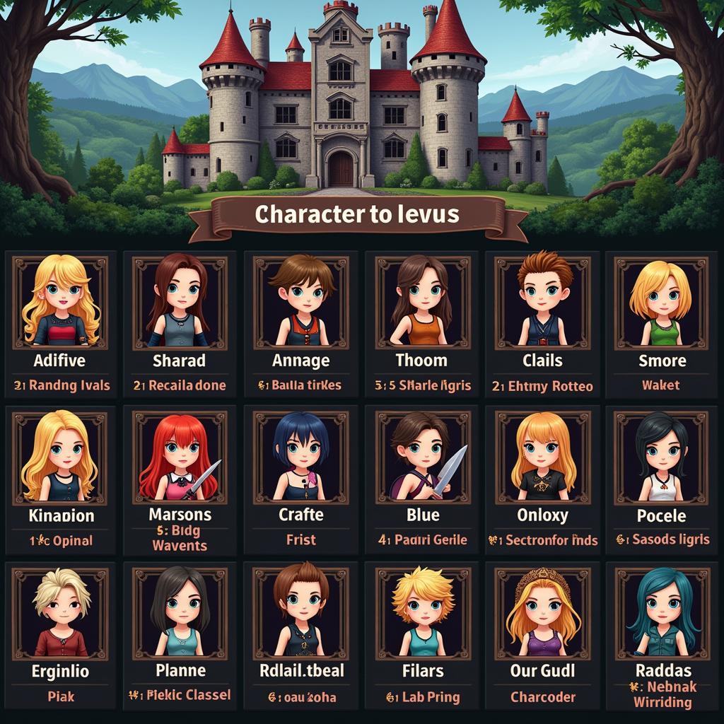 Arcade Quest Legends APK Character Selection Screen