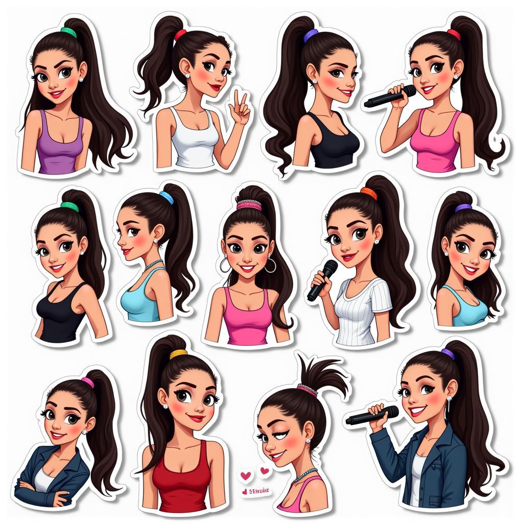 Ariana Grande Stickers Variety