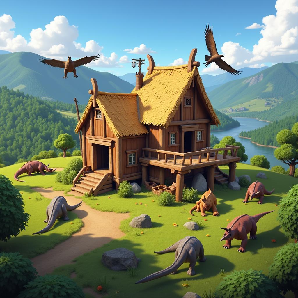 Building a Base in ARK Mobile Mod APK 2.0.10