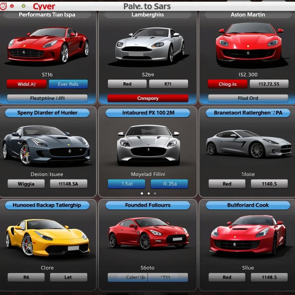 Asphalt 6 Car Selection Screen