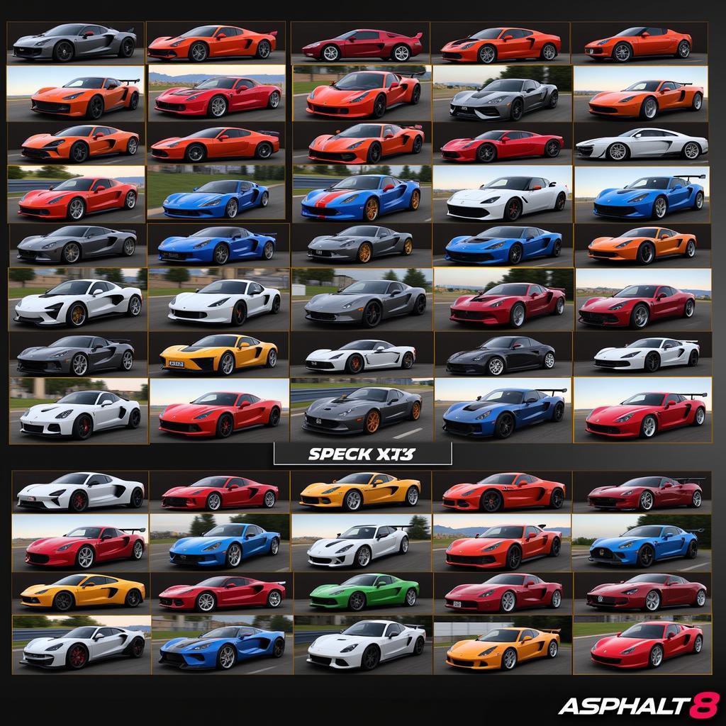 Asphalt 8 4.8.0 Mod APK Car Collection