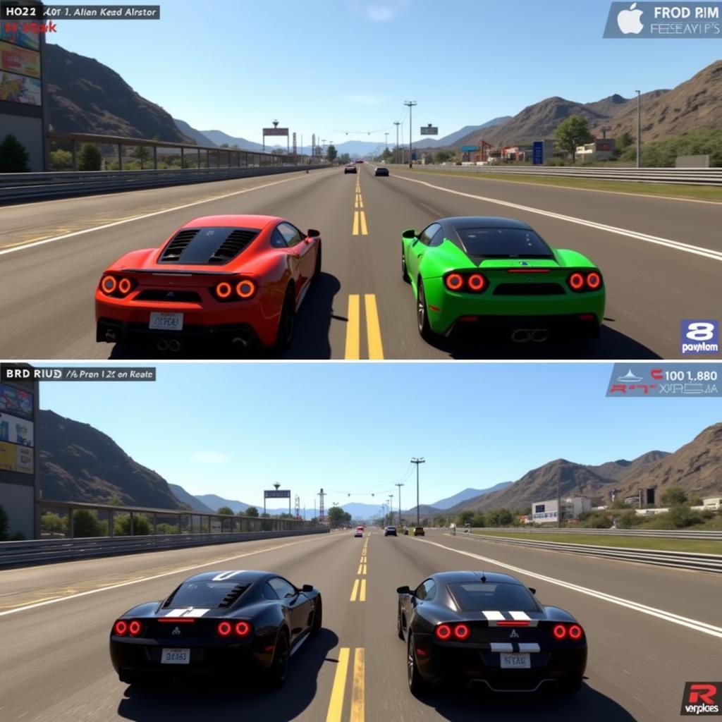 Asphalt 8 and 9 iOS Screenshots