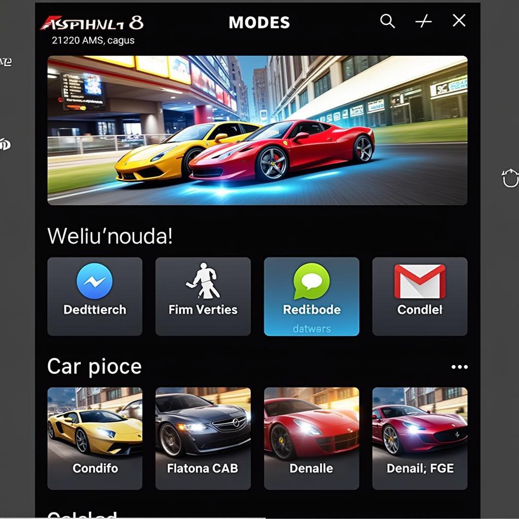 Asphalt 8 APK Download Homepage Screenshot