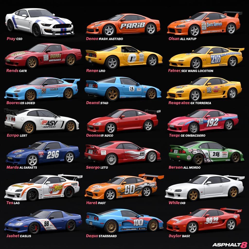 Asphalt 8 Car Collection