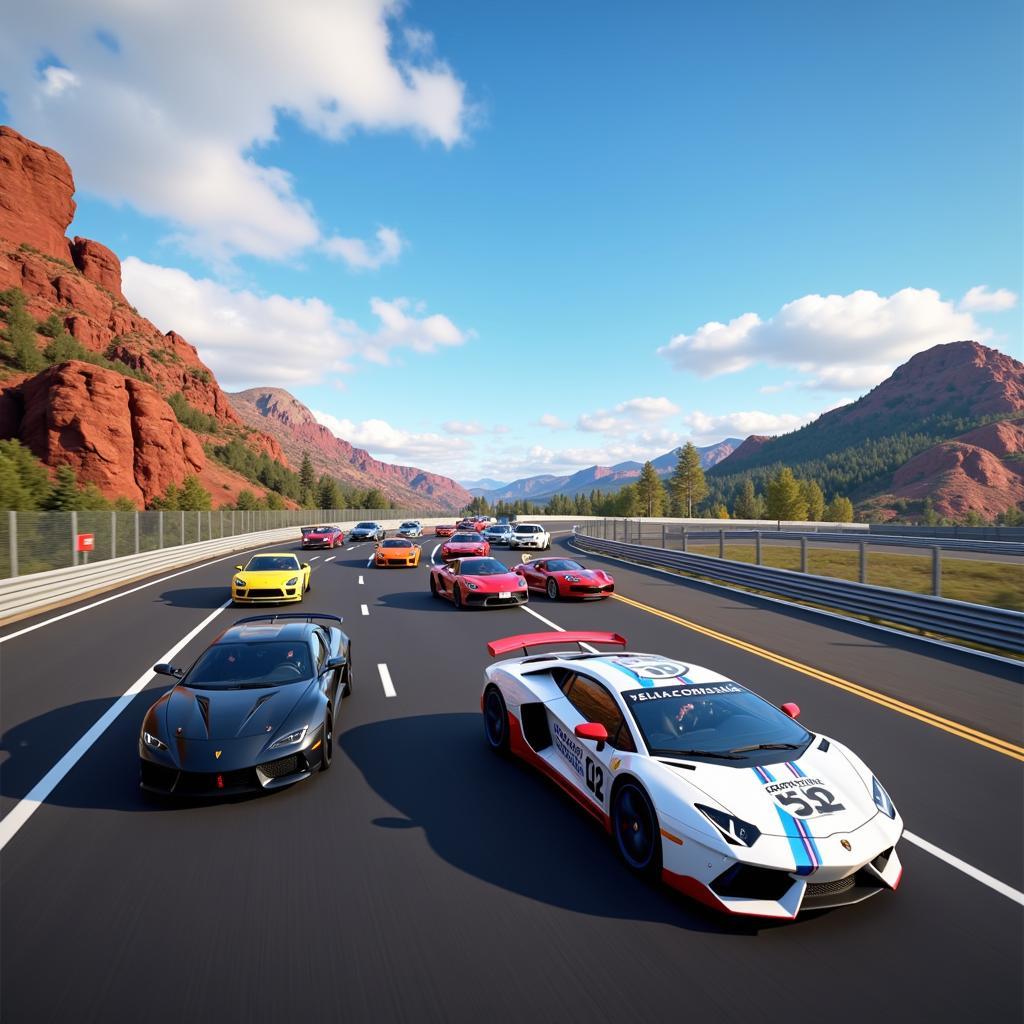 Asphalt 8 Mod APK Race Track Screenshot