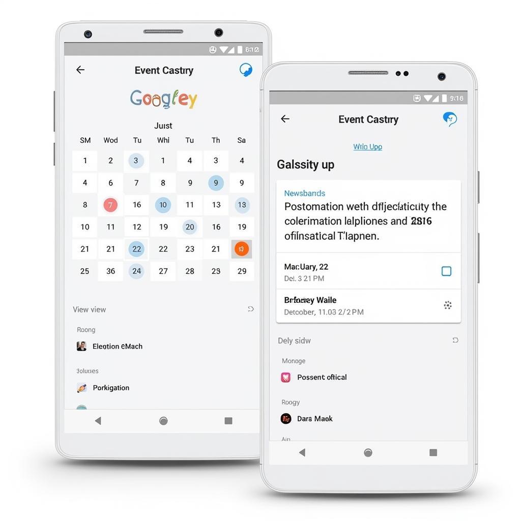 Asus Calendar APK Interface