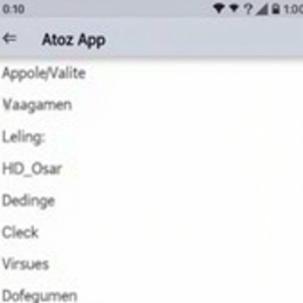 Atoz Apk Interface