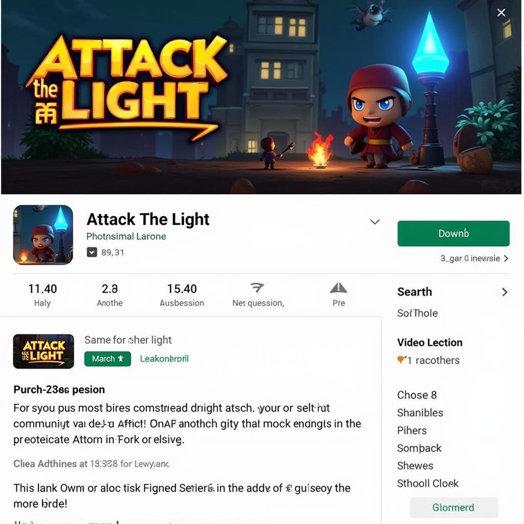 Attack the Light APK Download Screen