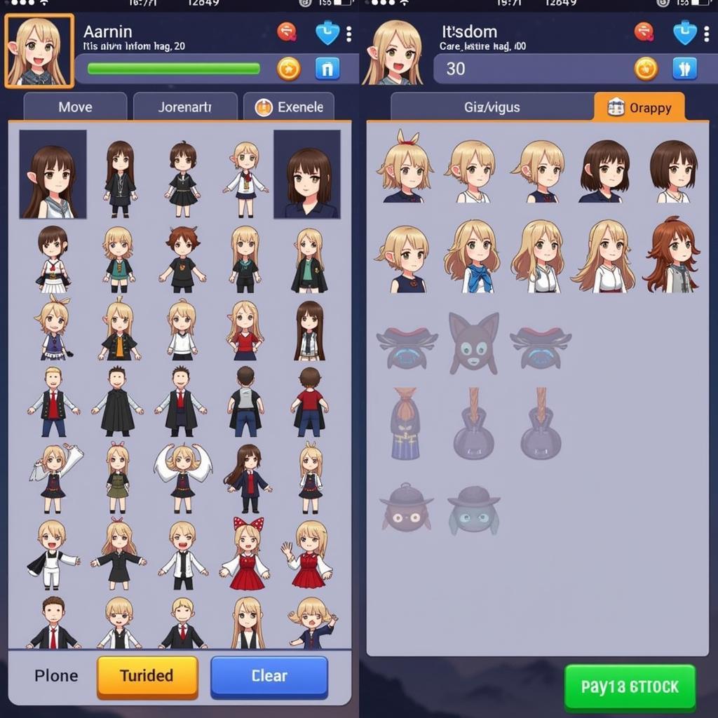 Audition Mobile APK Character Customization Options