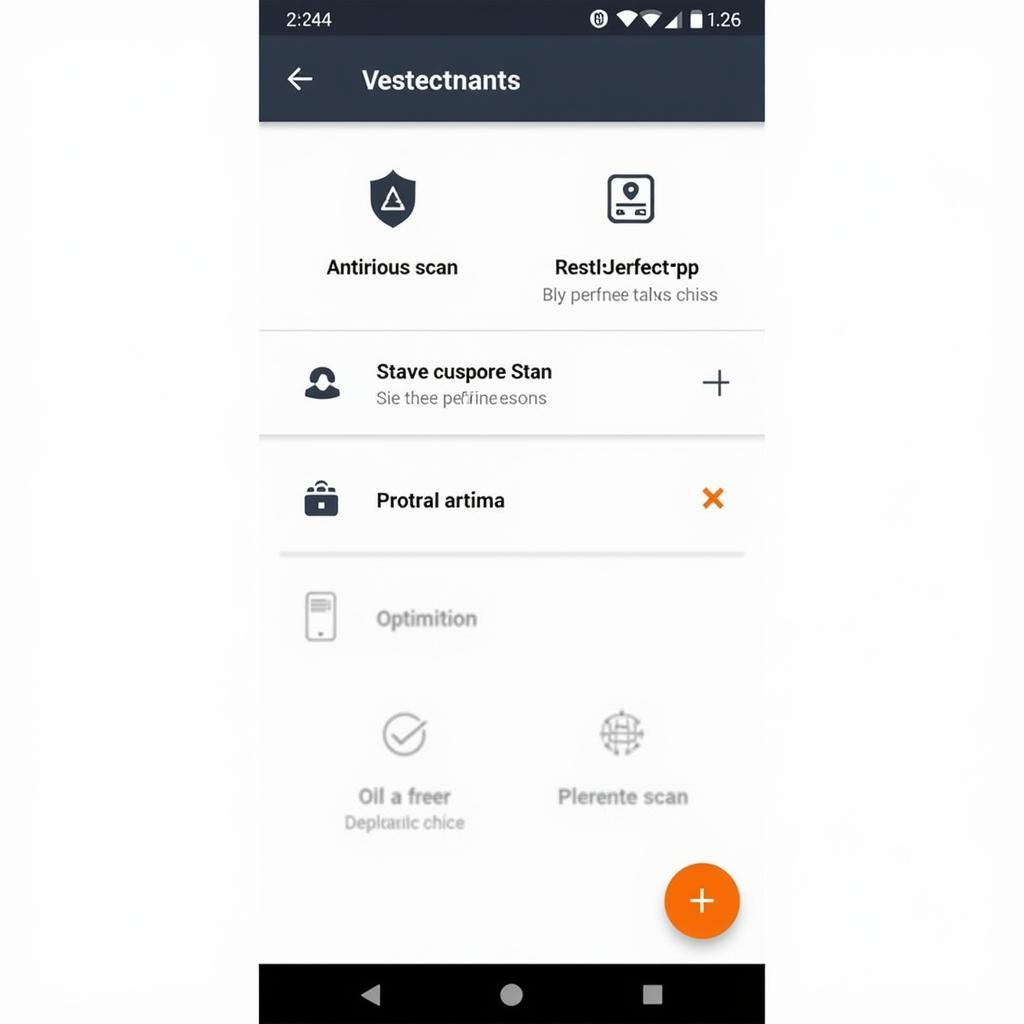 Avast Mobile Security Interface Screenshot