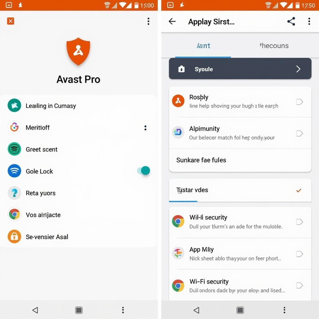 Avast Pro APK Appvn Interface