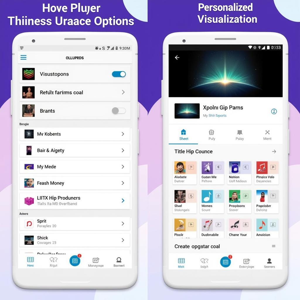 Avee Player Pro Mod APK Interface