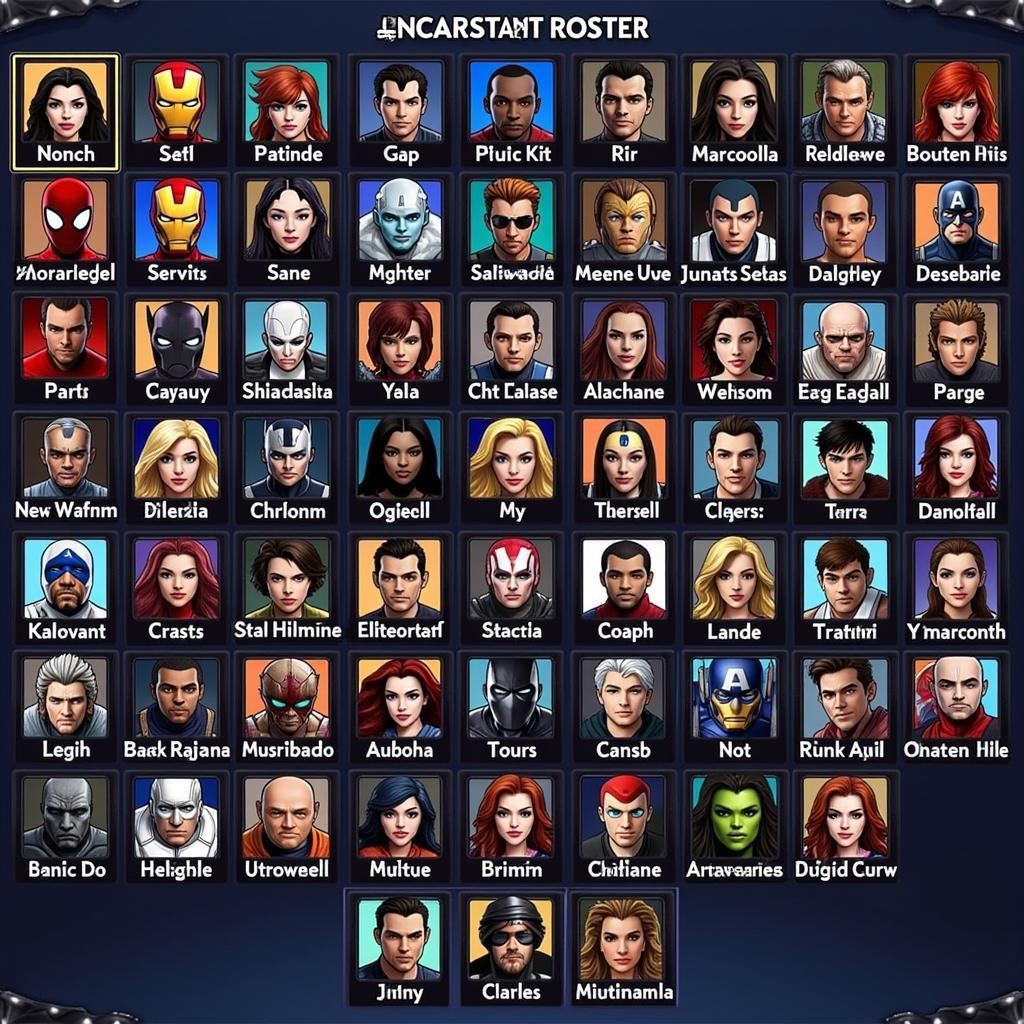 Avengers Alliance 2 Mod APK Character Roster