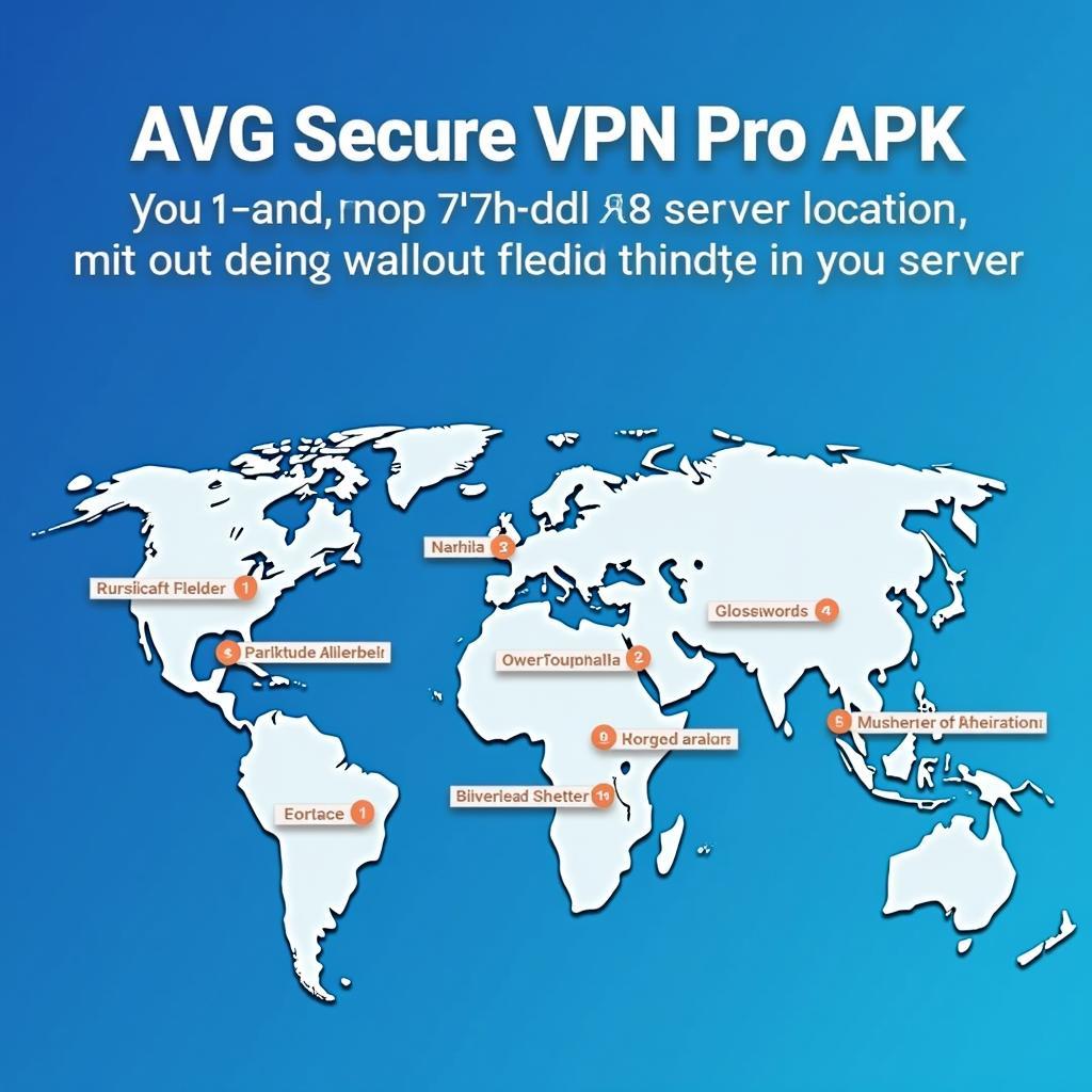 AVG Secure VPN Pro Server Locations Map