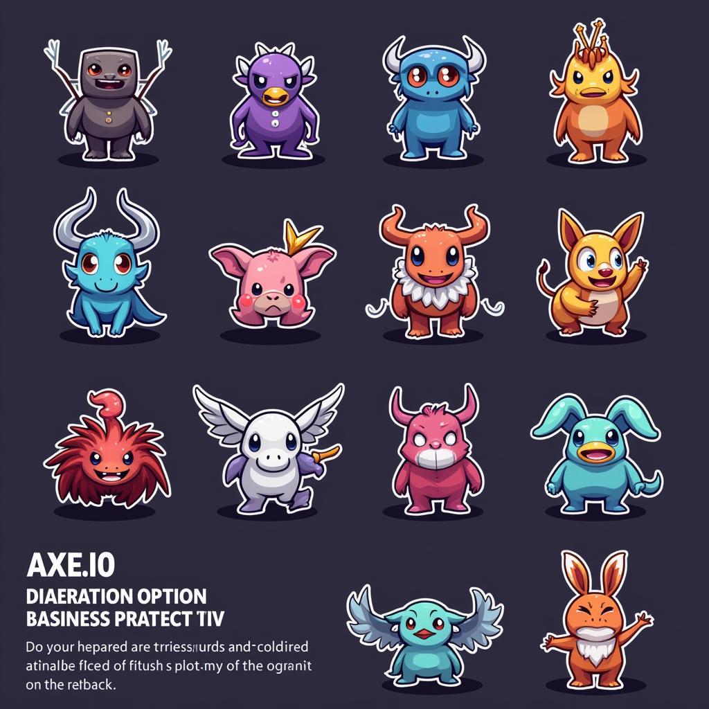 Axe.io Mod APK Characters