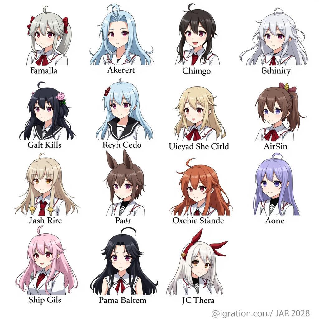 Azur Lane Character Roster: Diverse Warship Girls