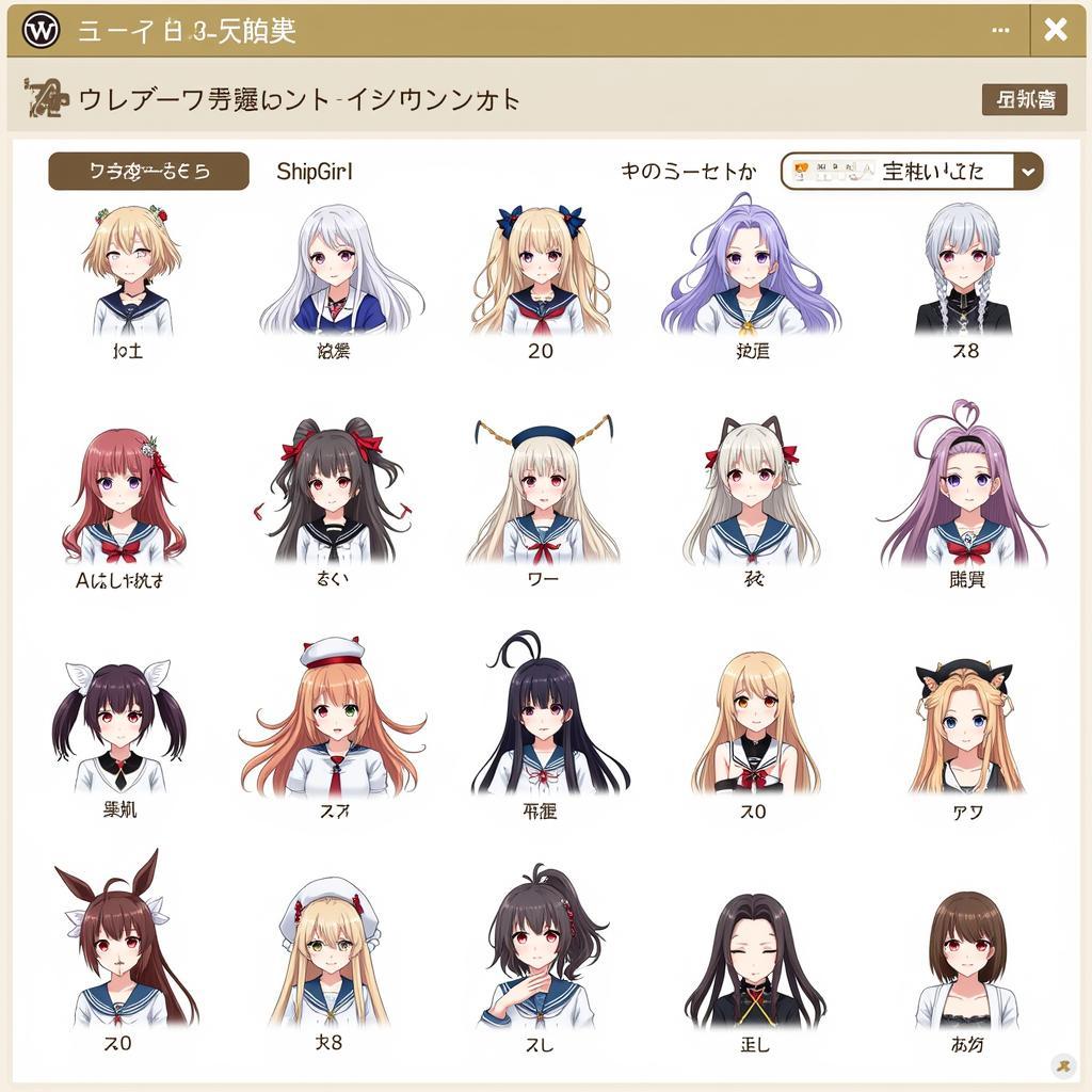 Azur Lane JP Shipgirl Collection Screenshot