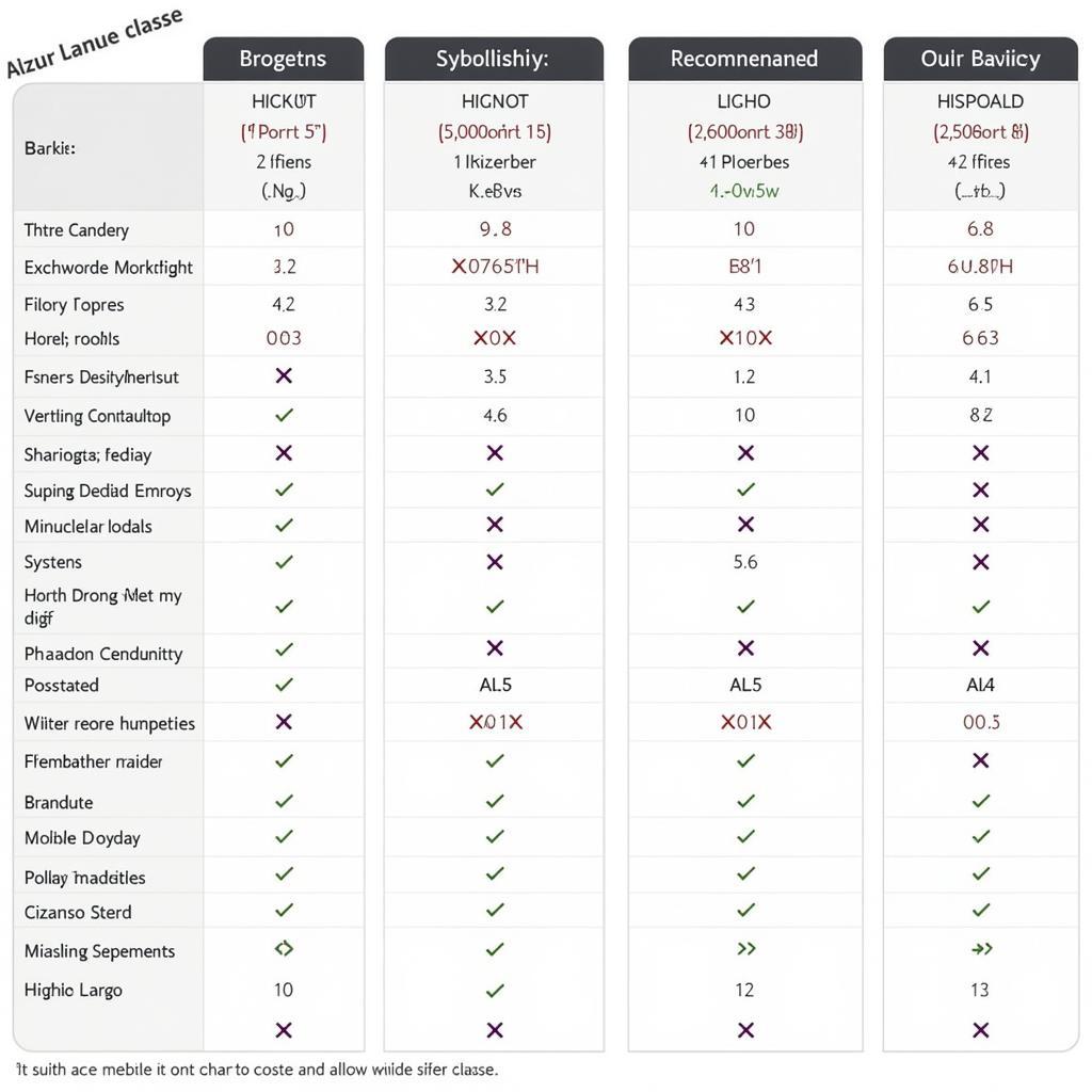 Azur Lane Ship Classes Comparison