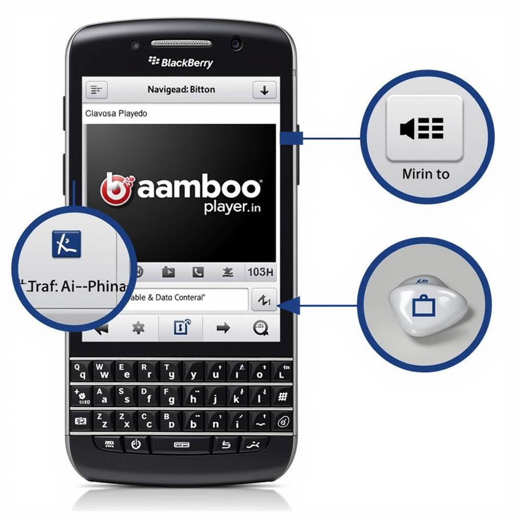 Baamboo Player Interface on Blackberry