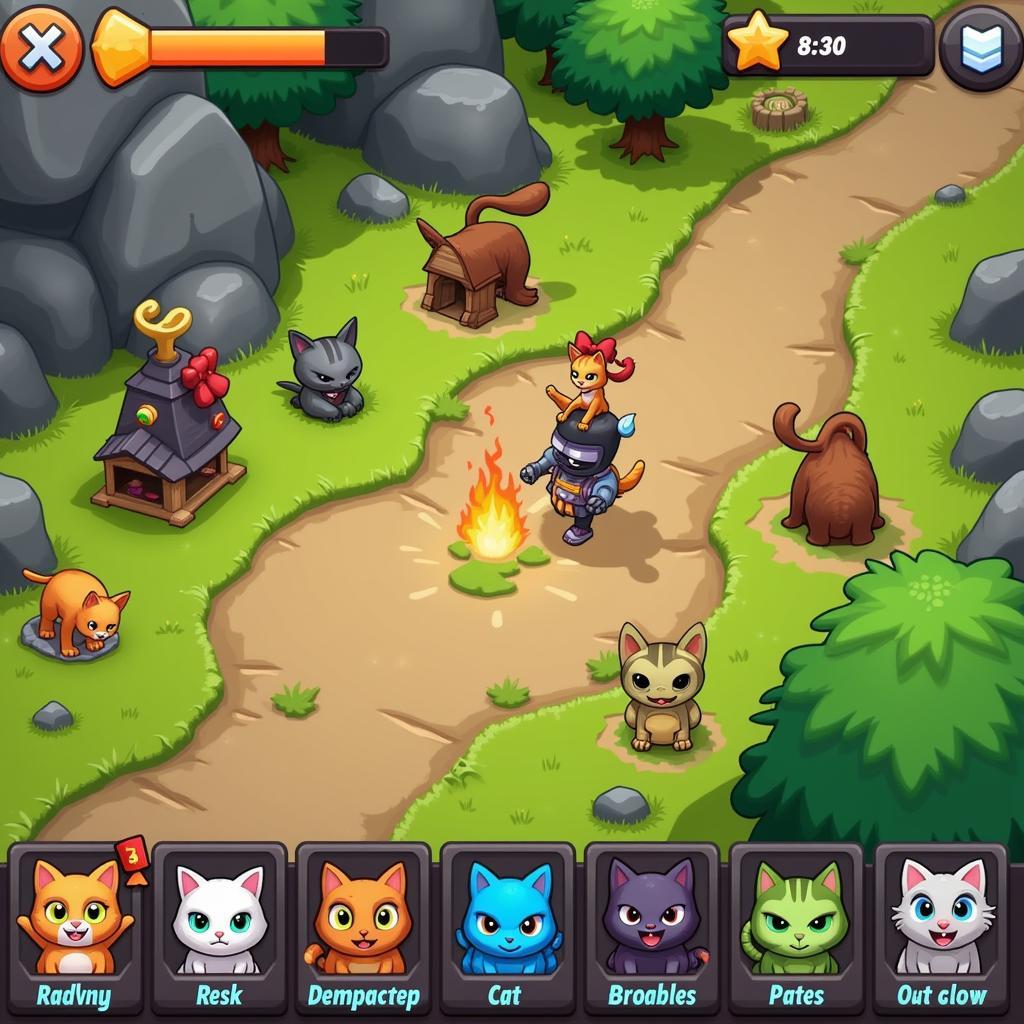 Battle Cats Basic Gameplay Screenshot