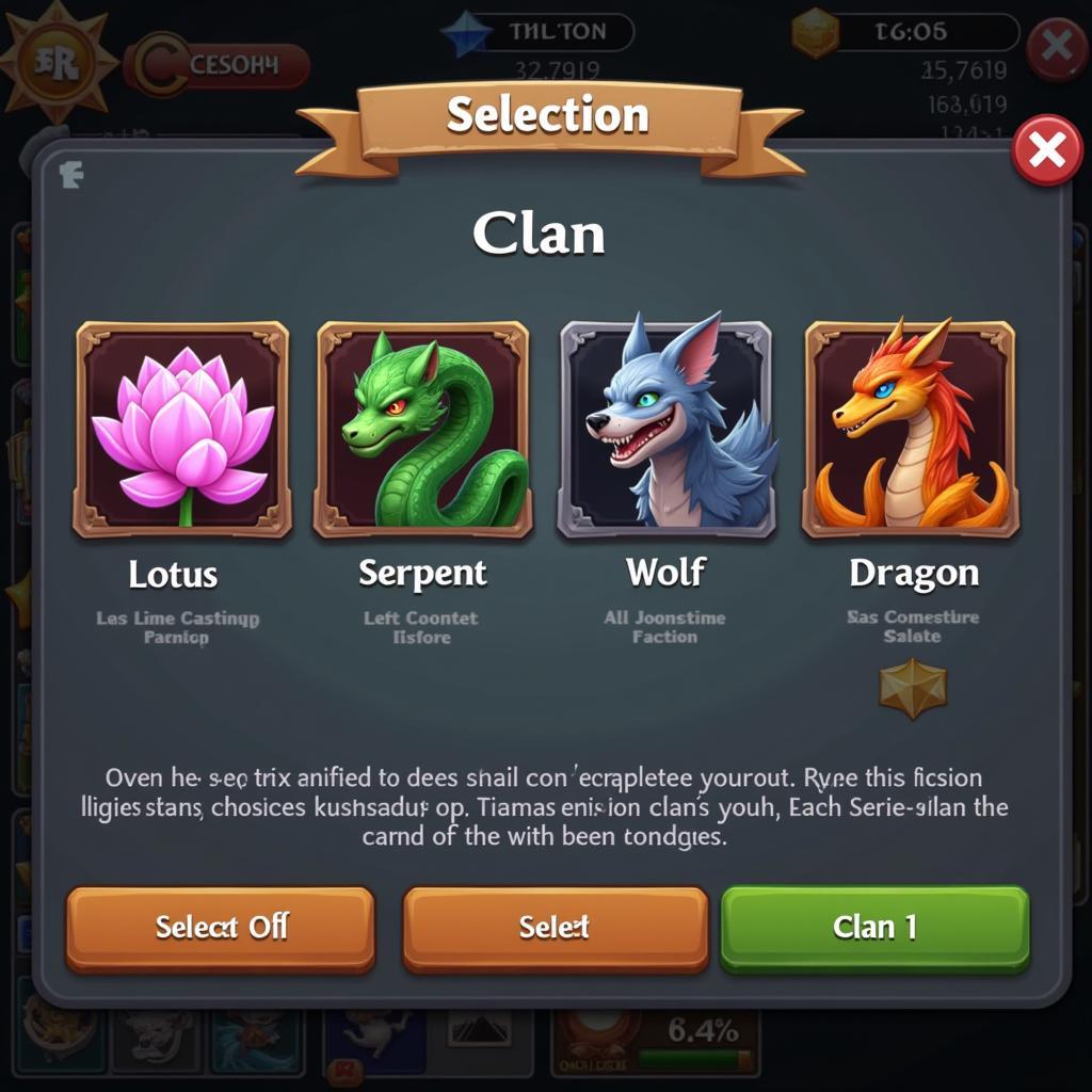 Battle Realms Android APK Clan Selection Screen