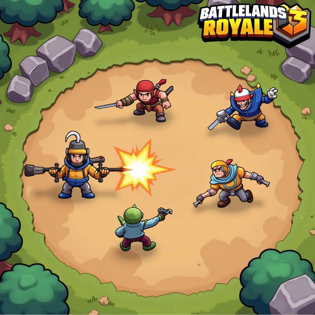 Battlelands Royale Mod APK Gameplay Screenshot