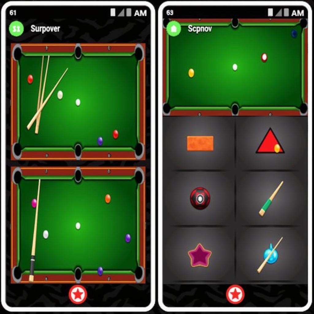 BB Carom Billiard APK Customizable Cues