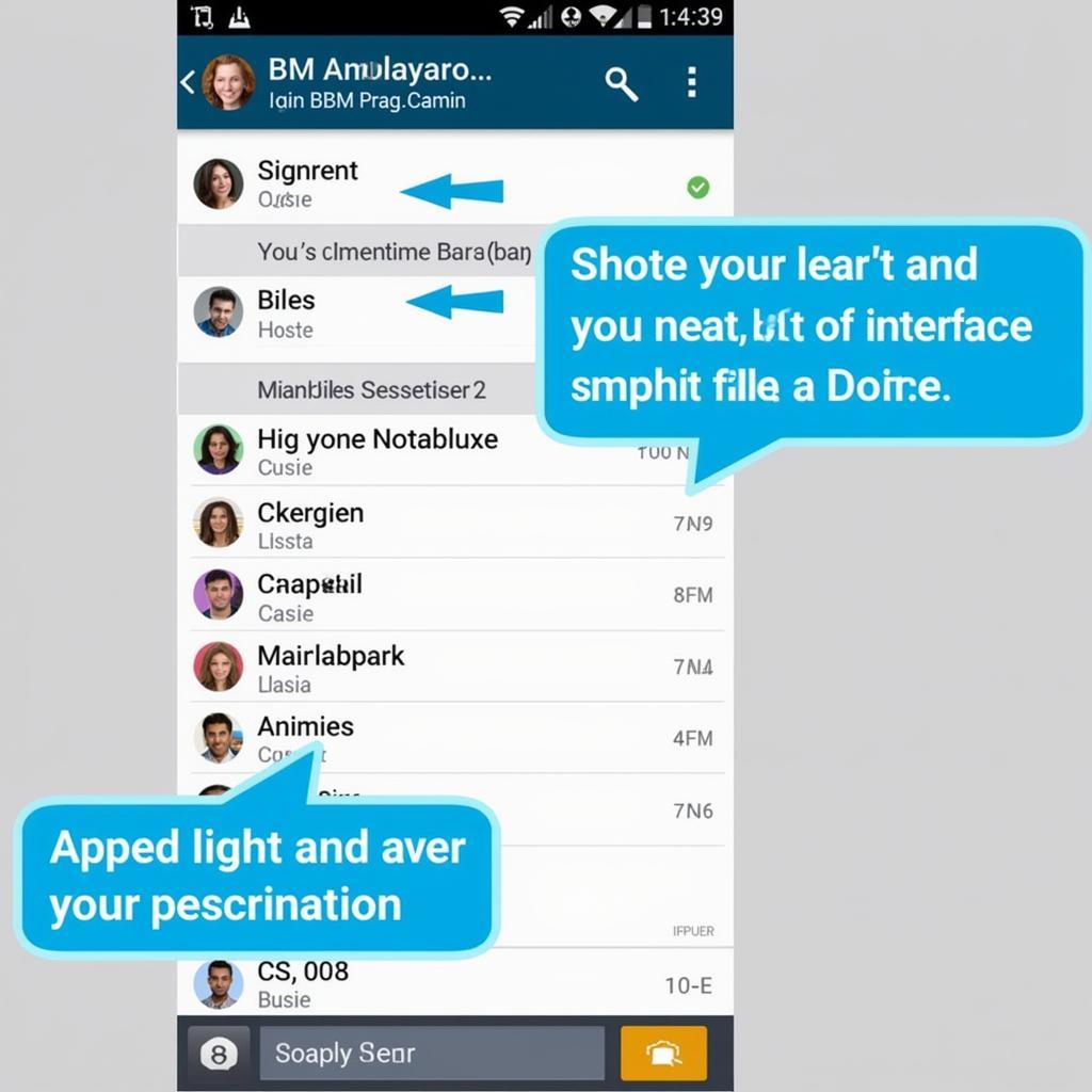 BBM APK Latest Version Interface