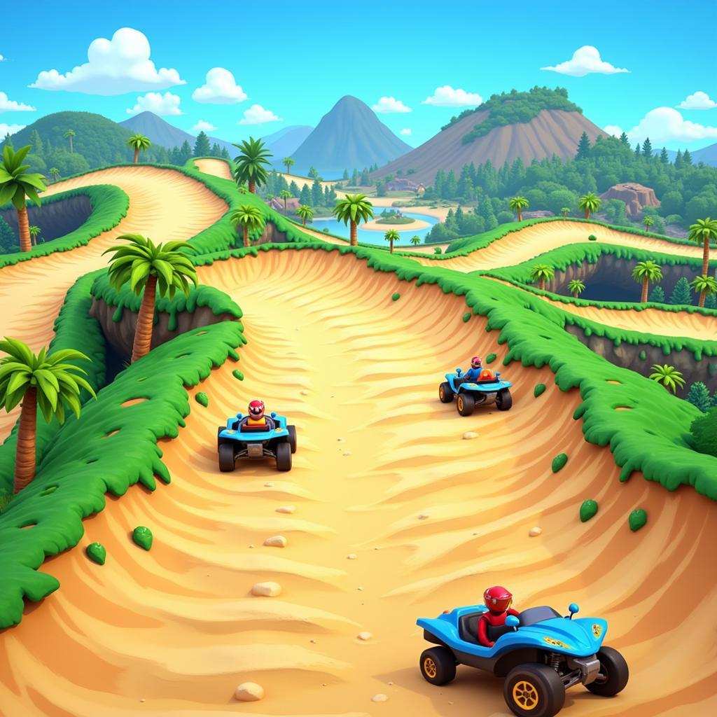 Beach Buggy Racing 2 Mod APK Racing Track Overview