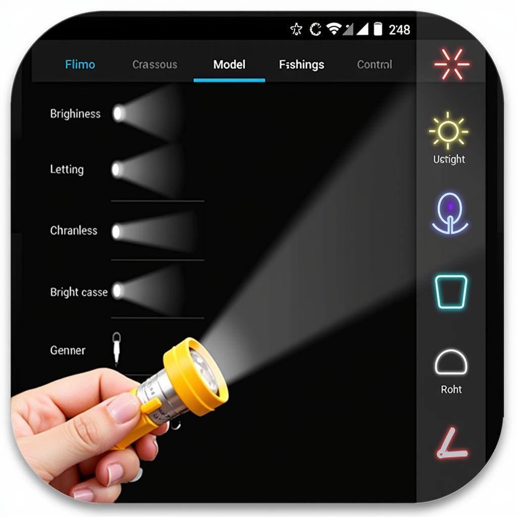 Beacon Flashlight Pro APK Interface