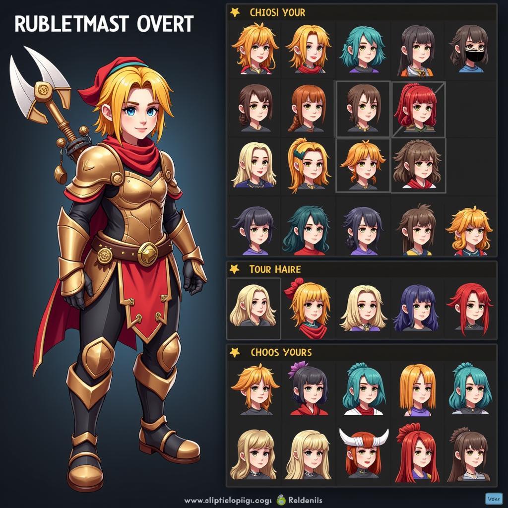 Beast Quest Character Customization Screen