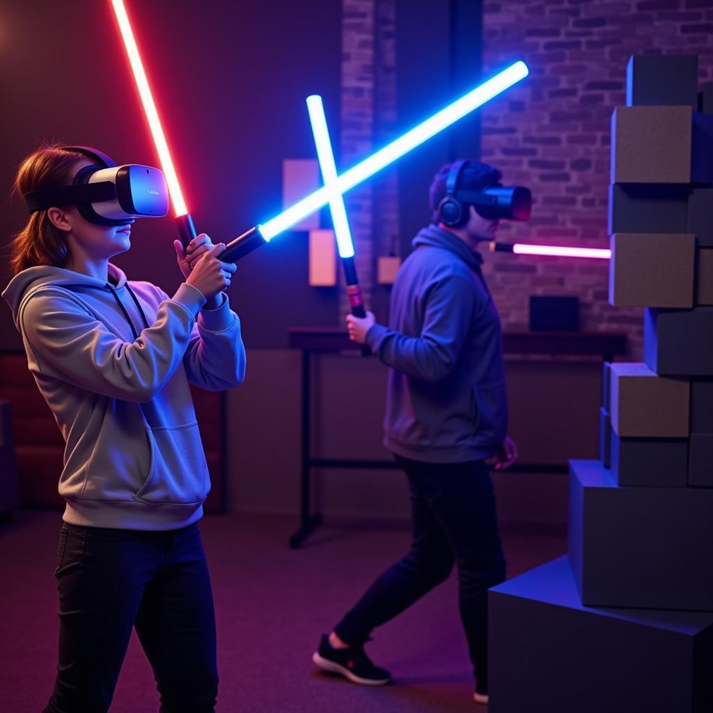 Beat Saber Gameplay on Oculus Quest