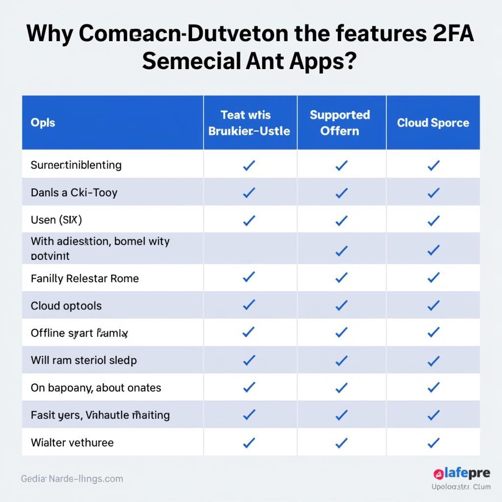 Comparison of Top 2FA Authenticator Apps