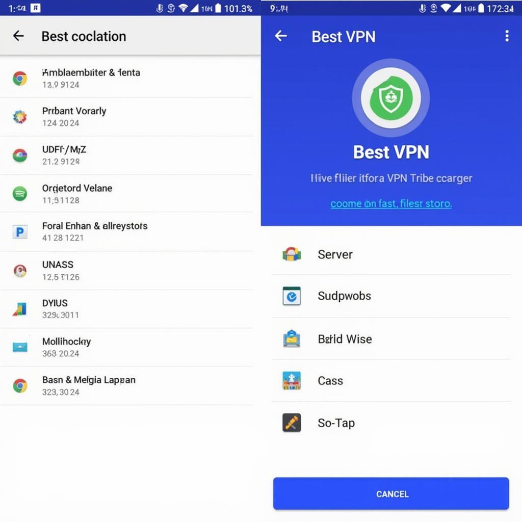 Best VPN 1.0.4 APK Interface