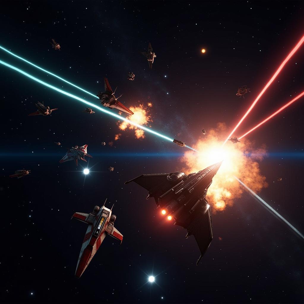 Engaging in an intense space battle in Beyond Space Remastered APK