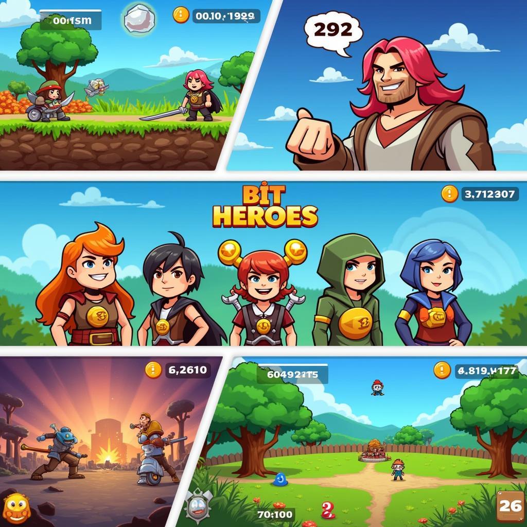 Bit Heroes Mod APK Gameplay Screenshot